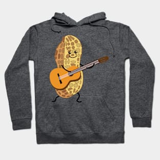 Funny peanut with guitar Hoodie